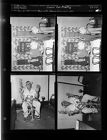 Kiwanis Club meeting; Man with tobacco, corn and cotton (4 Negatives) (July 24, 1954) [Sleeve 52, Folder d, Box 4]